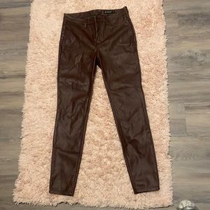 Faux Leather Pants